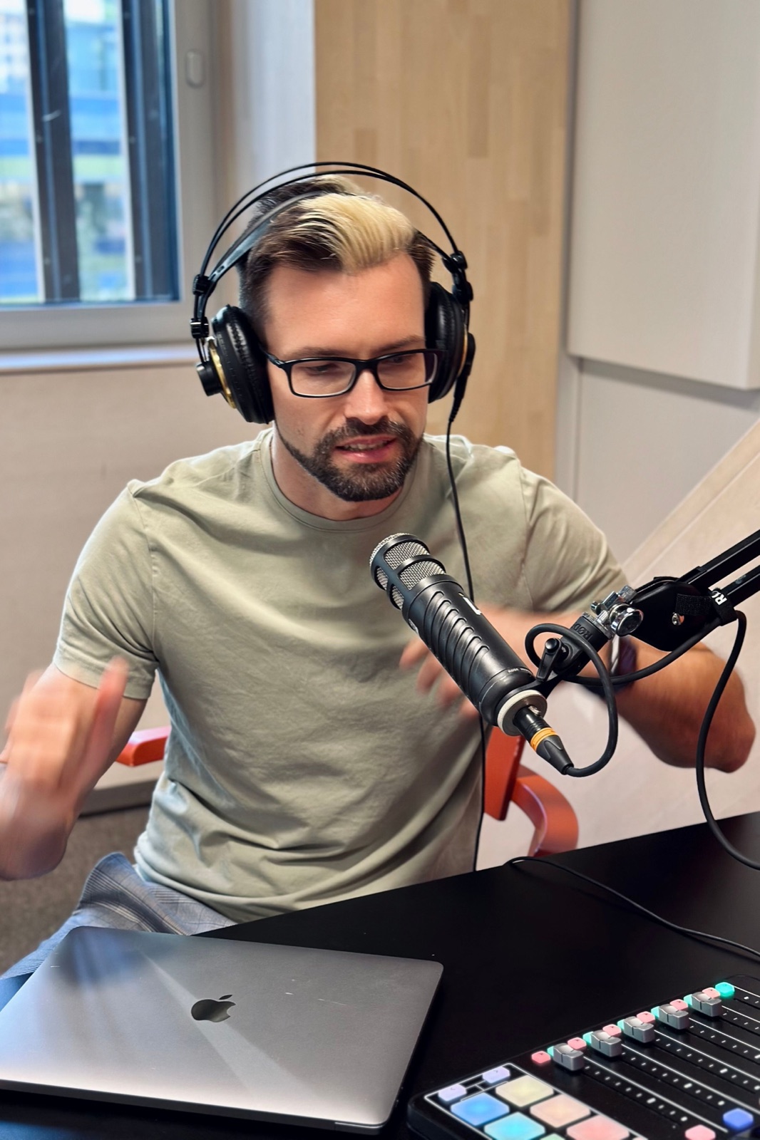 Podcast studio representing Andrey Talalaev's AI experiments, side projects, and creator work